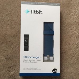 Fitbit Charge 2 Accessory Band Navy sz LG